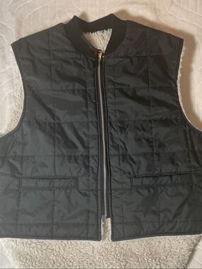 Vintage Sherpa lined work vest